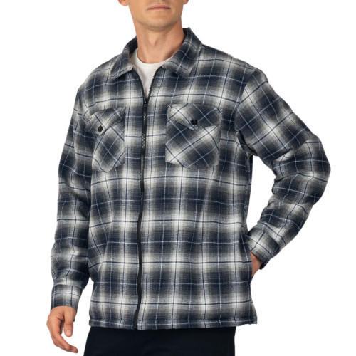 Alpine Swiss Mens Felix Fleece Lined Flannel Jacket Heavyweight